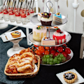 Miniatyrbillede 4 af 4: Kage Stativer Cupcake Holder Multi-Tier Rustfrit Stål Serveringsbakker 3 Bord Display Tallerkener
