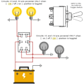 Miniatyrbild 3 av 5: 2 st 6-stifts/3-läges Robust Vändströmbrytare 0250V/15A DPDT På/Av/På Brytare med Vattentät Kåpa - RWLamp Brytare