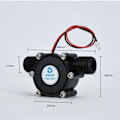 Miniatyrbilde 2 av 5: -12V 10W DC Hydroelektrisk Generator Vannstrøm Generator Hydroelektrisk Turbingenerator DIY Hydraulisk Strøm
