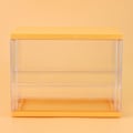 Miniatyrbillede 5 af 5: Klar akryl blind boks opbevaringsdisplay kasse skal dukke legetøj figurer 3 niveauer showcase holder støvtæt arrangør model-A