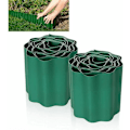 Miniatyrbilde 1 av 5: 2 stk Fleksibel Plenkant 9m × 15cm, Plen Gjerde Plast Hagekant Hagekant Grenser Pvc Utendørs Hagekant - Grønn Fleksibel Hagekant