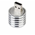 Miniatyrbillede 1 af 5: Elektrisk aluminium lommelygte 3W USB LED lommelygte: hvid