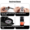 Miniatyrbillede 4 af 5: Genanvendelige K-Kopper Kaffe Filter af Rustfrit Stål Genanvendelige Podfiltre til 1.0, 2.0