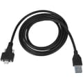 Miniatyrbilde 4 av 5: 4Ft 1.2M Usb 3.0 A hann til Usb 3.1 Type C Usb-C Type-C med dobbel skruer låsing Standard Usb 3.0 Type A hann datakabel på panel