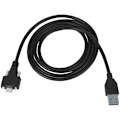 Miniatyrbillede 4 af 5: 4Ft 1.2M Usb 3.0 A Han til Usb 3.1 Type C Usb-C Type-C med Dobbelt Skruer Låsning Standard Usb 3.0 Type A Han Data Kabel på Panel