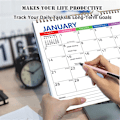 Miniatyrbild 3 av 5: Väggkalender 2023-2024, juli 2023 till december 2024, 18 månaders semesterkalender