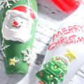 Miniatyrbild 4 av 5: Julklappsstickers för naglar, 5D stereoskopiska präglade julnaglar