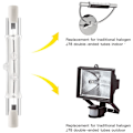 Miniatyrbilde 3 av 5: 5-pak R7S 118mm 300W 230V, R7S Halogen Lineær Pære, Dimbar Halogenlampe for Byggearbeid Landskapsbelysning