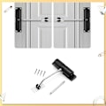 Miniatyrbild 5 av 5: Automatisk Dörrstängare Fjäderstängning Justerbar Aluminiumlegering Självstängande Dörrstängare för Bostäder och Kommersiellt Användning Svart