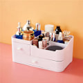 Miniatyrbillede 3 af 5: Makeup Organizer til Kommode, Skrivebordsorganizer Opbevaringskapacitet med Skuffer til Hårprodukter, Perfekt til Soveværelset