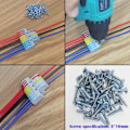 Miniatyrbillede 4 af 4: Forbindelsesterminaler, 6 stk Elektrisk Stik med Betjeningsgreb, Kompakt Automatisk Elektrisk Forbindelsesterminal, 3 Ind 9 Ud, med Montering S