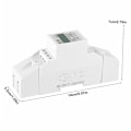 Miniatyrbillede 2 af 5: Enkeltfaset digital energimåler LCD-display 7+1 cifre skærm, Din-skinne elektronisk KWh-måler, 10 (40) A (220V 10 (40) A)