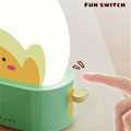 Miniatyrbillede 3 af 5: Natlampe, sød Kawaii-dekoration til soveværelsesseng, genopladelig LED-toastbrød med timer og justerbar lysstyrke