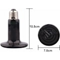 Miniatyrbillede 2 af 5: Keramisk Reptil Varmelampe Holdbar Juleinfrarød Lys Dyrevarmelampe Firben/Kylling/Slange/Hamster E27 220-240V (150W)