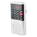 Pikkukuva 2 / 5: Walkman-radio - Kannettava FM-radio MP3-soittimella, pitkäkestoinen akku, kristallinkirkas ääni, ladattava ABS-radio, valkoinen