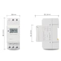 Miniatyrbillede 5 af 5: 2X Timerstyret Relækontakt Industrielt Digitalt Ugentligt Programmerbart 7 Dage AC 220V 16A DIN Skinne