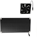 Miniatyrbillede 2 af 5: 20W Solpanel-Ventilator Kit - Mini, Bærbar til Drivhuse, Kyllingehuse, Dyrehuse og Vindueudluftning