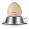 Miniatyrbilde 2 av 5: Eggkoppholder, Eggkoppholder i rustfritt stål for hardkokte og mykkokte egg, Kjøkkendisplay