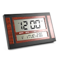 Miniatyrbild 3 av 5: LCD Digital Väggklocka Stora Nummer Tid Temperatur Kalender Alarm Bordsklocka Modern Design Kontor Svart