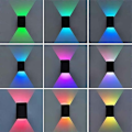 Miniatyrbillede 4 af 5: 5W LED Vægskinne til Indendørs - Stemningslys med RGB Dimmer - Moderne Downlight - Aluminium Vægskinne til Stue, Soveværelse, Trapper