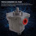 Pikkukuva 5 / 5: Hydraulinen pumppu TOP-13A matalapaineinen kolmiomainen sykloidipumppu teollisuuden hydraulinen voiteluvaihdepumppu kolmiopumppu