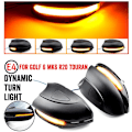 Miniatyrbilde 3 av 5: LED-sidespeilblinklys med dynamisk blinklys for Golf 6 VI MK6 R Line R20