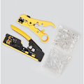Miniatyrbilde 3 av 5: EZ Cat7 RJ45 Crimper Kit Nettverksverktøy Tang med Cat6 RJ45-kontakt og RJ45-hette for RJ12 Cat5 Cat6 8P Crimper