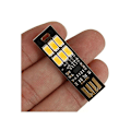 Miniatyrbillede 5 af 5: 5 stk. USB-nøgleringslys Ultralet 6 Mini USB-lys med Smart Touch-elektrodelysstyrke til bærbar computer (hvid)