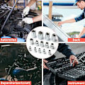 Pikkukuva 5 / 5: DENUOTOP 14-osainen Tähtimallinen Torx-hylsysarja E-tyypin ratkeassa I Hylsysarjan profiili E (Ulkoinen Torx) E4 - E24-DENUOTOP