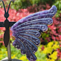 Miniatyrbillede 3 af 5: Elegant Naturlig Krystal Sommerfuglevinge Ornament Bryllup Gunst Souvenir Renaissance Transform Symbolsk Helbredende Ædelsten A