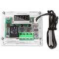 Miniatyrbilde 1 av 5: 1 stk 12V temperaturkontrollermodul med hus, XH W1209 display digital termostatmodul med vanntett NTC-probe