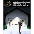 Miniatyrbild 2 av 5: Mascot 2-delad LED-belysning med rörelsesensor 50W, 5000LM Utomhus LED-spotlight, Vattentät IP66 Utomhus LED-belysning, 6500K Kallt vitt Utomhus LED