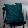 Miniatyrbilde 5 av 5: Fløyels Putetrekk 45x45cm for Stue Sofa - Sett med 4 Enkle Mønstre Kvadratiske Putetrekk Soverom Dekorasjon, Blå Grønn