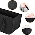 Miniatyrbillede 3 af 5: Logpose, Foldbar Pejs Kurv, 50x25x25cm Multifunktionel Indkøbspose, Indendørs Opbevaring af Brænde Aviser Legetøj Indkøb