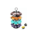 Miniatyrbillede 1 af 5: Kaffe Kapselholder Dispenser Kapsler Roterende Display Stativ til 36 Kapsler, Dolce Gusto Pod Holder Opbevaringsstativ, 360 Grader Roterbar, Sort, O