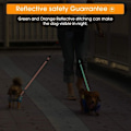 Miniatyrbilde 4 av 5: Retraktbar dobbel hundekobbel med to 3 meter lange snorer, 360° flokefri dobbel hundekobbel for å gå tur med to hunder opptil 50 pund svart