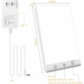 Miniatyrbilde 3 av 4: 10000 Lux Lysbehandling Lampe, Dagslyslampe med Timer og Justerbar Lysstyrke, UV-Fri LED, Minnefunksjon, Kompakt Størrelse, Kaldt Hvit Lys og W