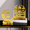 Pikkukuva 2 / 5: Ramadan Kareem Akryyli Koristeet Kulta Kuu Tähti Lyhty Eid Mubarak Koristeet C
