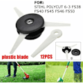 Miniatyrbilde 4 av 5: Buskutterhode + 12 skjæreblad for STIHL POLYCUT 6-3 FS38 FS40 FS45