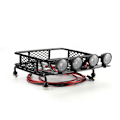 Miniatyrbilde 3 av 5: Metallbagasjebærer 115 x 107 mm med spotlights for CC01 CR01 D90 Axial SCX10 1/10 RC Crawler Car