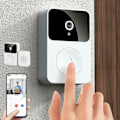 Miniatyrbild 1 av 5: Smart Hem Videointercom, Smart Trådlös Fjärrstyrd Videodörrklocka, Högdefinition Nattseende Wifi Laddning Stöldskydd Dörrklocka, Tvåvägs