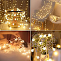 Miniatyrbilde 3 av 5: 2 Pakk Feelysslyng, 6M 40 LED Lysstreng Utendørs Vanntett IP65 med 16 Farger Timer Fjernkontroll, Feelysslyng
