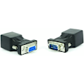 Miniatyrbilde 1 av 5: RJ45 til RS232-adapter, seriell port DB9 9-pin hann til RJ45 hunn Cat. 5e/6 Ethernet LAN-utvidelsesadapter, 2 stk. (hann+hunn)