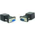 Pikkukuva 1 / 5: RJ45-RS232-sovitin, sarjallinen portti DB9 9-pin uros RJ45 naaras Cat. 5e/6 Ethernet LAN -jatkosovitin, 2 kpl (uros+naaras)