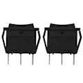 Miniatyrbilde 1 av 5: 2X AC15A/250V 20A/125V 3-polet SPDT På-Av-På vippebryter Snap-in programvare