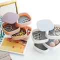 Miniatyrbillede 5 af 5: Roterende øreringe armbånd opbevaringsboks øreklipspose flerlags boks