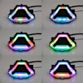 Miniatyrbilde 3 av 5: Motorsykkel bakbremselys med fargerike LED-kjørelys blinklys for YZF R3 R25 MT03/07 FZ07 LC150