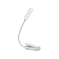 Miniatyrbillede 1 af 5: USB Genopladelig Justerbar LED Læselampe med Svanehalsklemme 7 LED'er Fleksibel Natlæsning Skrivebordslampe Læsebord Natlys Hvid