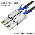 Miniatyrbild 4 av 5: MINI SAS Extern 26-stifts till SFF8088 Server Mini SAS-kabel Datakabel MINI SAS Hane till Hane Datakabel för Server