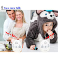 Miniatyrbillede 2 af 5: Bærbar Babysitter V30 2.4GHz Audio Monitor Digital Stemmeudsendelse Dual Talk Nattelys Hvid EU Stik